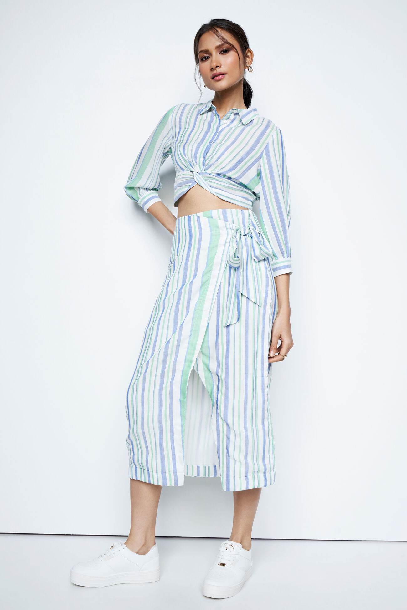 Stripe Express Skirt Set, Multi Color, image 1