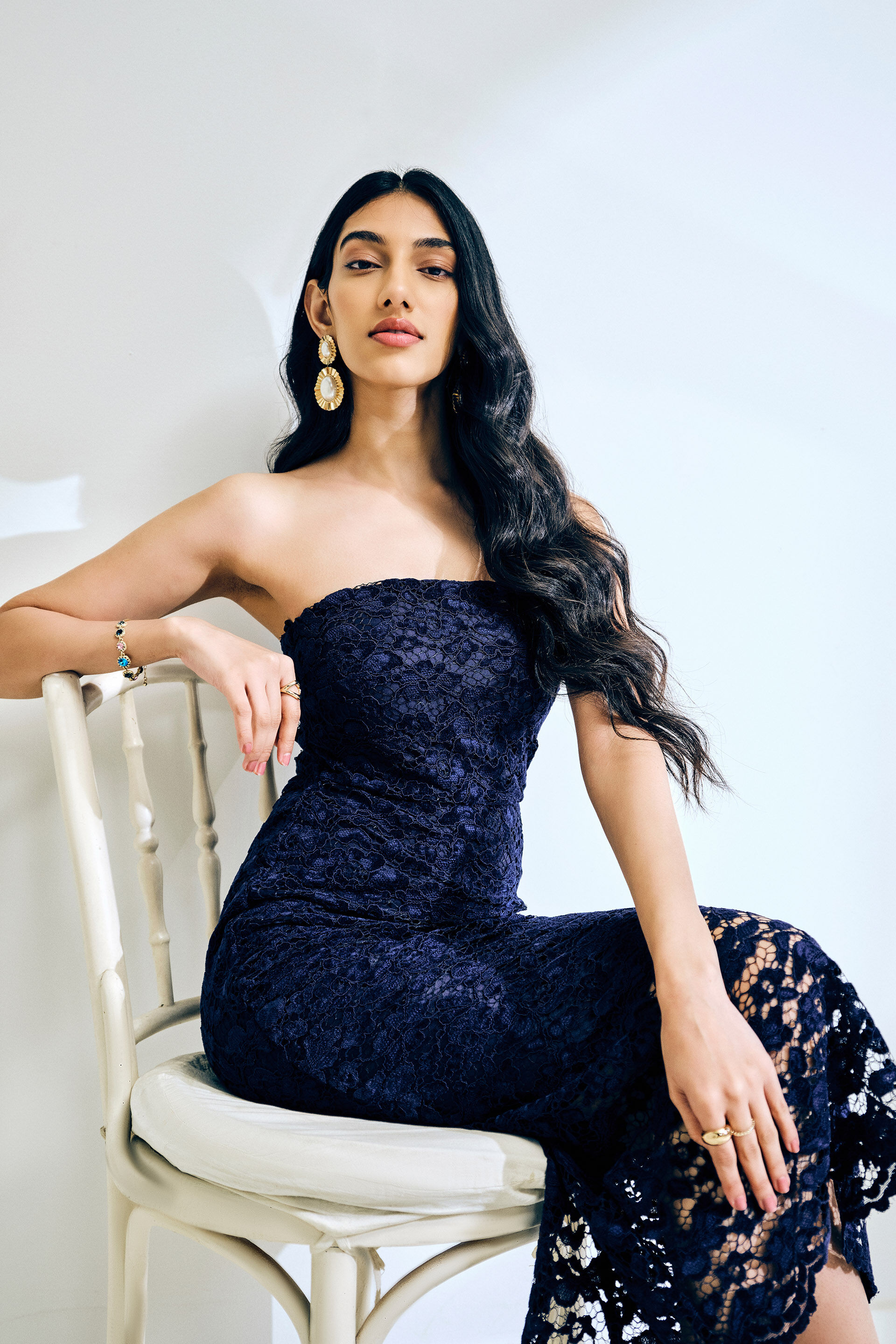 Navy Allure Dress, Navy, image 3