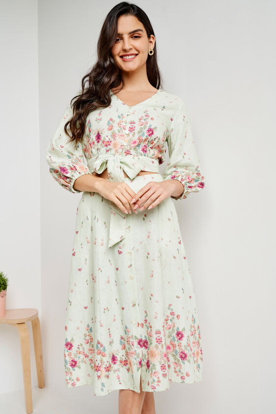 Multi Color Floral Straight Suit, Multi Color, image 1
