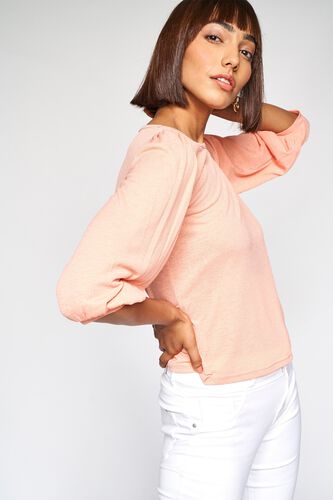 6 - Peach Solid Straight Top, image 6