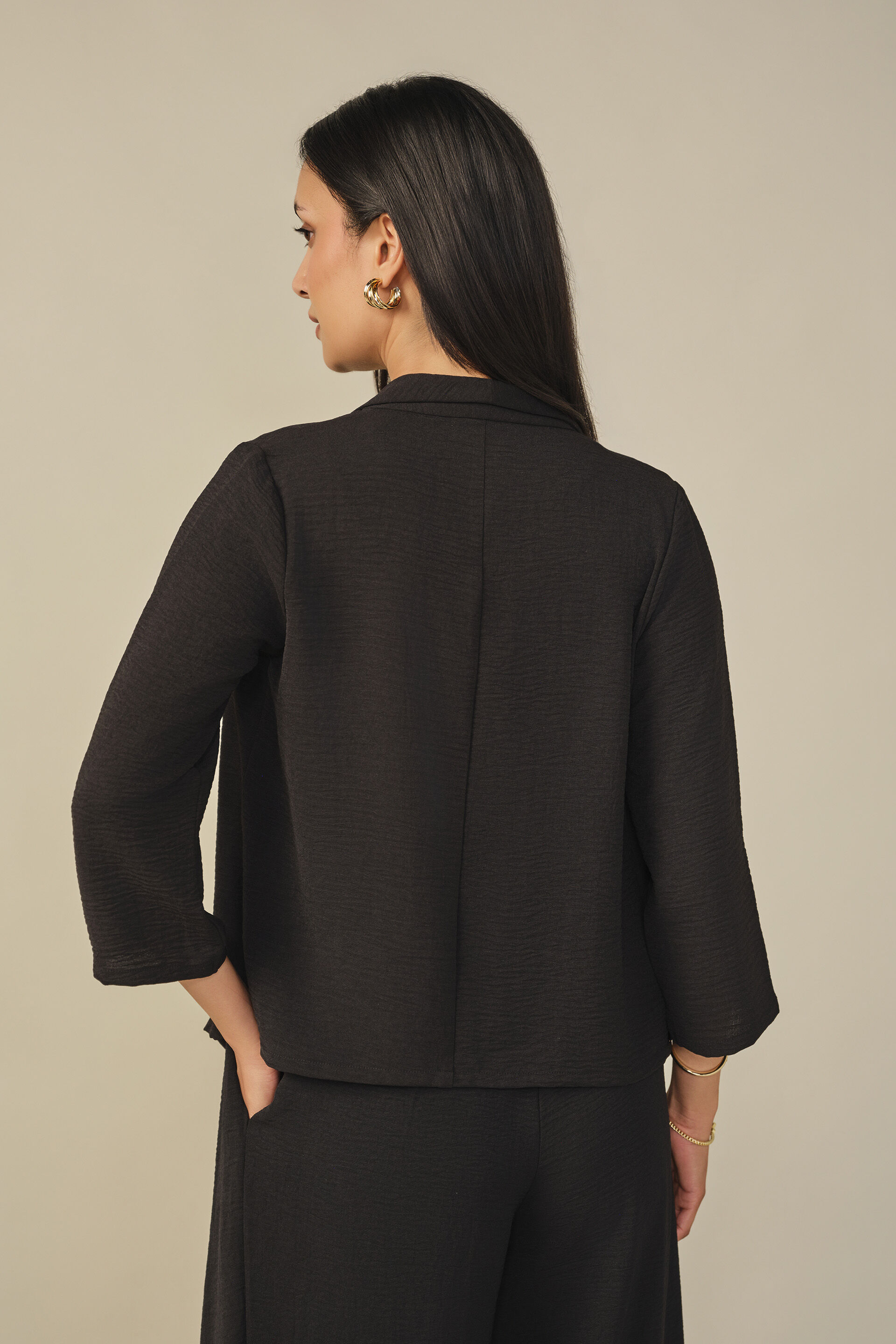 Solid Shrug in Black, Black, image 5