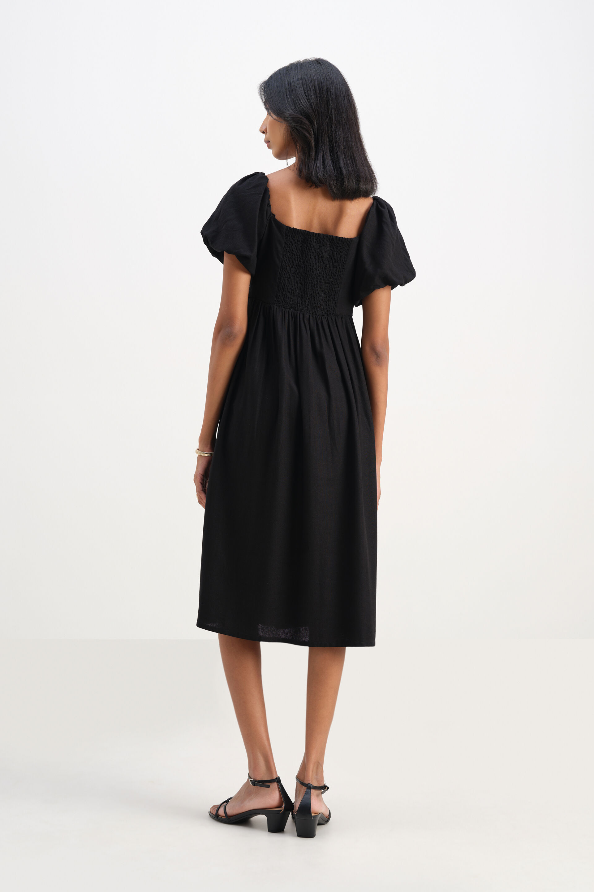 Midnight Bloom Dress, Black, image 5