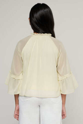 Green Floral Straight Top, Green, image 4