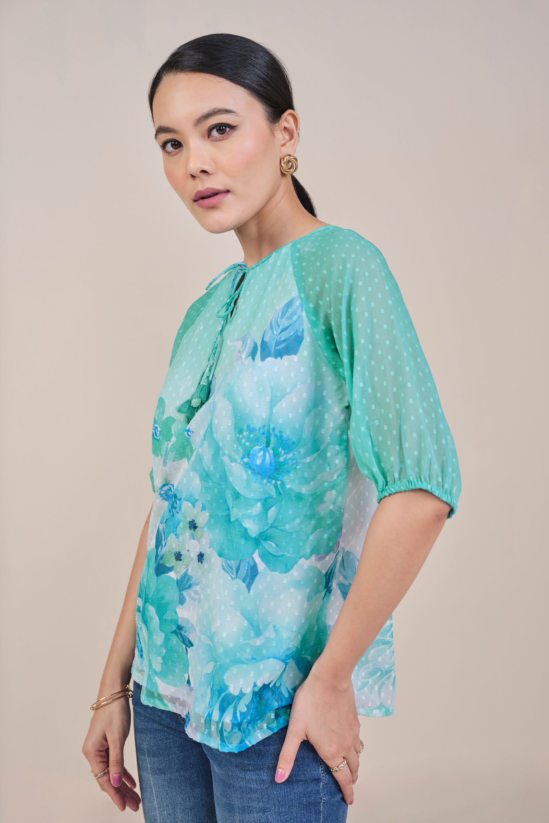 Garden Party Top, Light Green, image 5