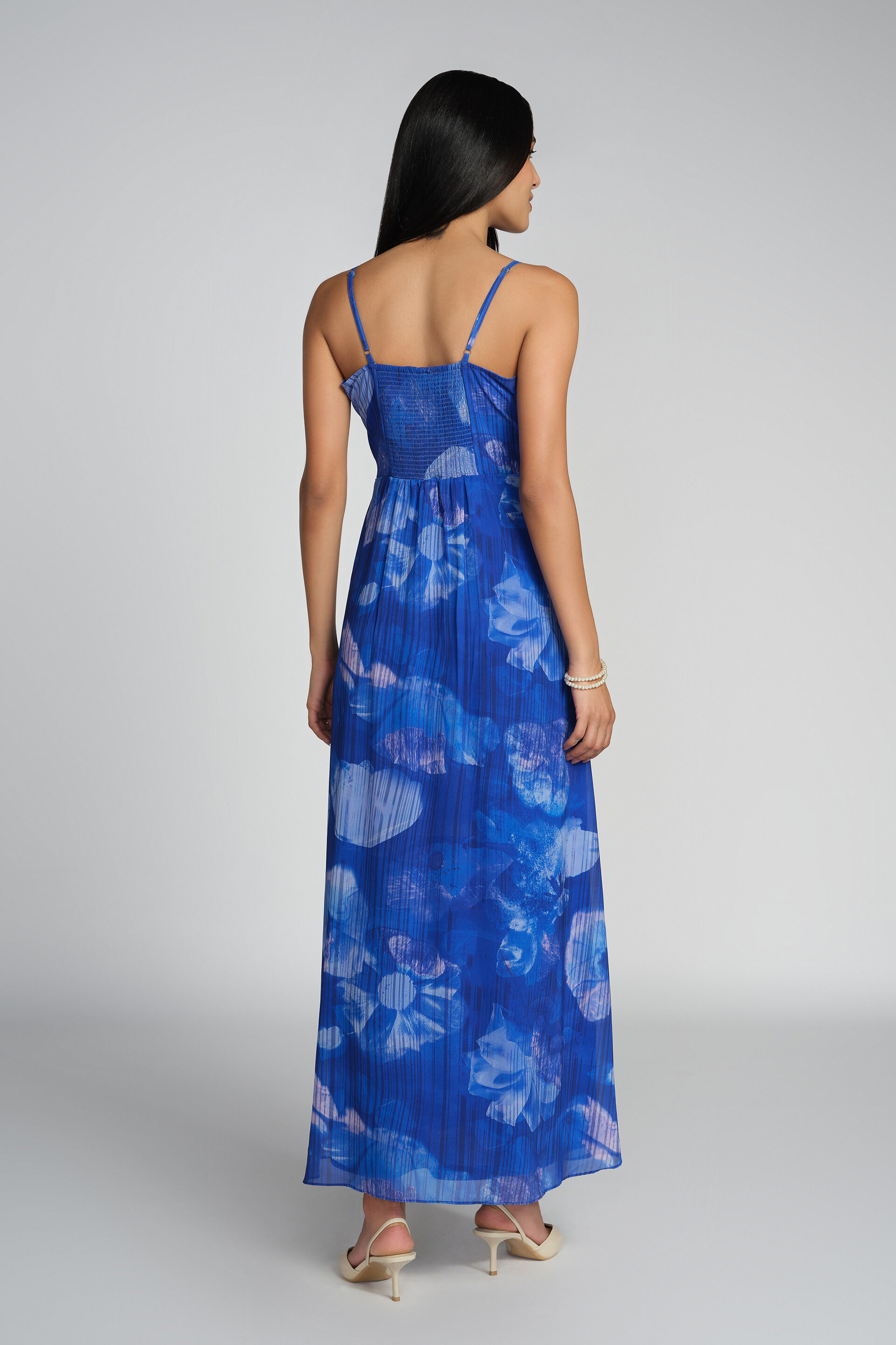 Azure Garden Dress, Blue, image 3