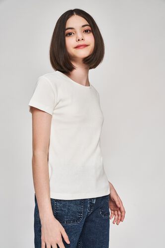 4 - White Solid A-Line Top, image 4