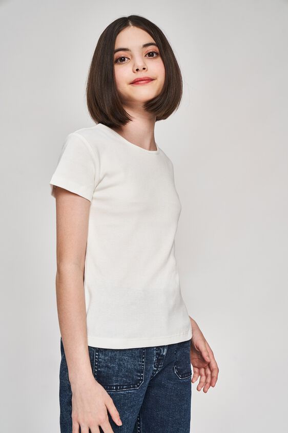 4 - White Solid A-Line Top, image 4