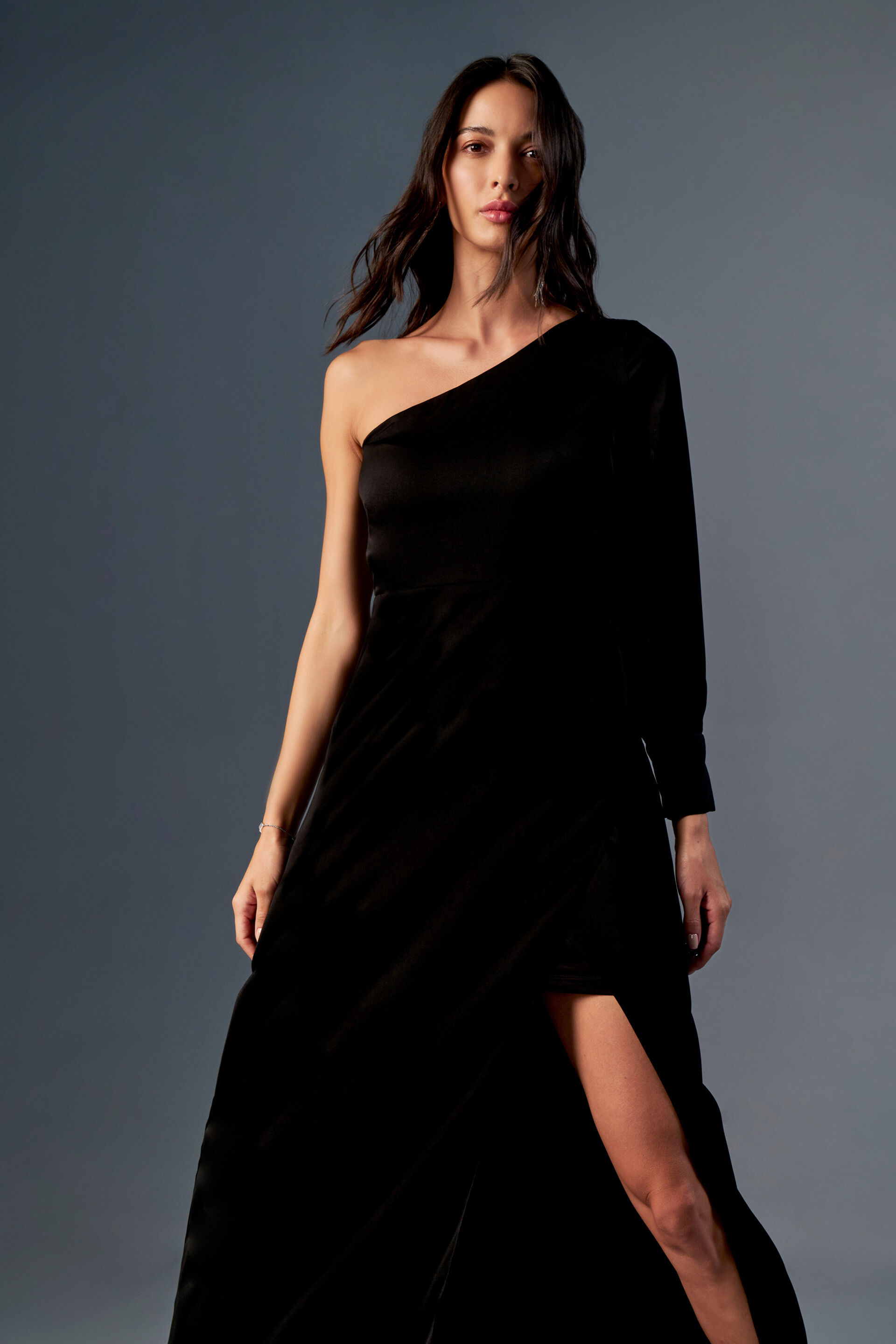 Inked Statement Gown, Black, image 4