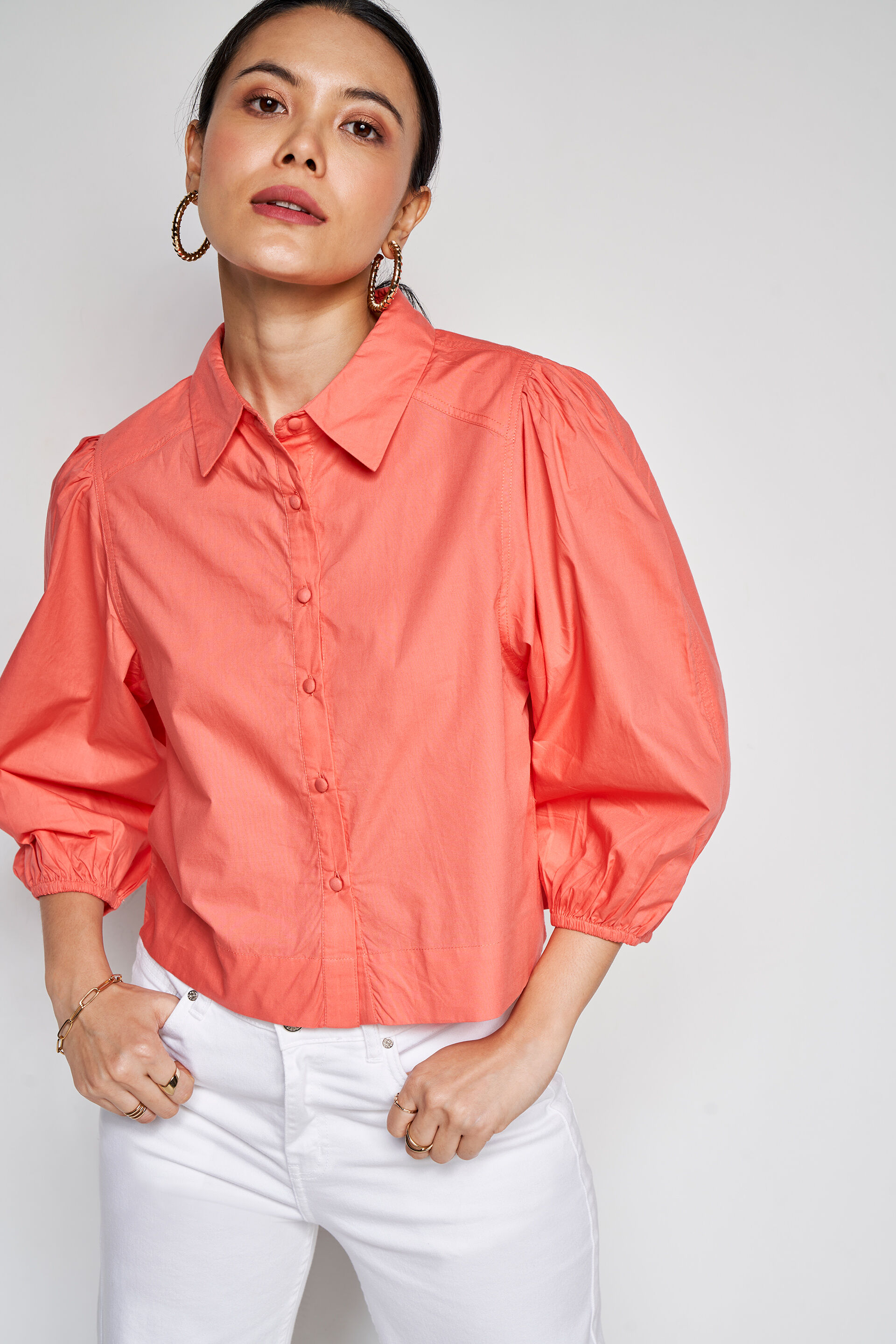 Fire On The Horizon Solid Top, Coral, image 4