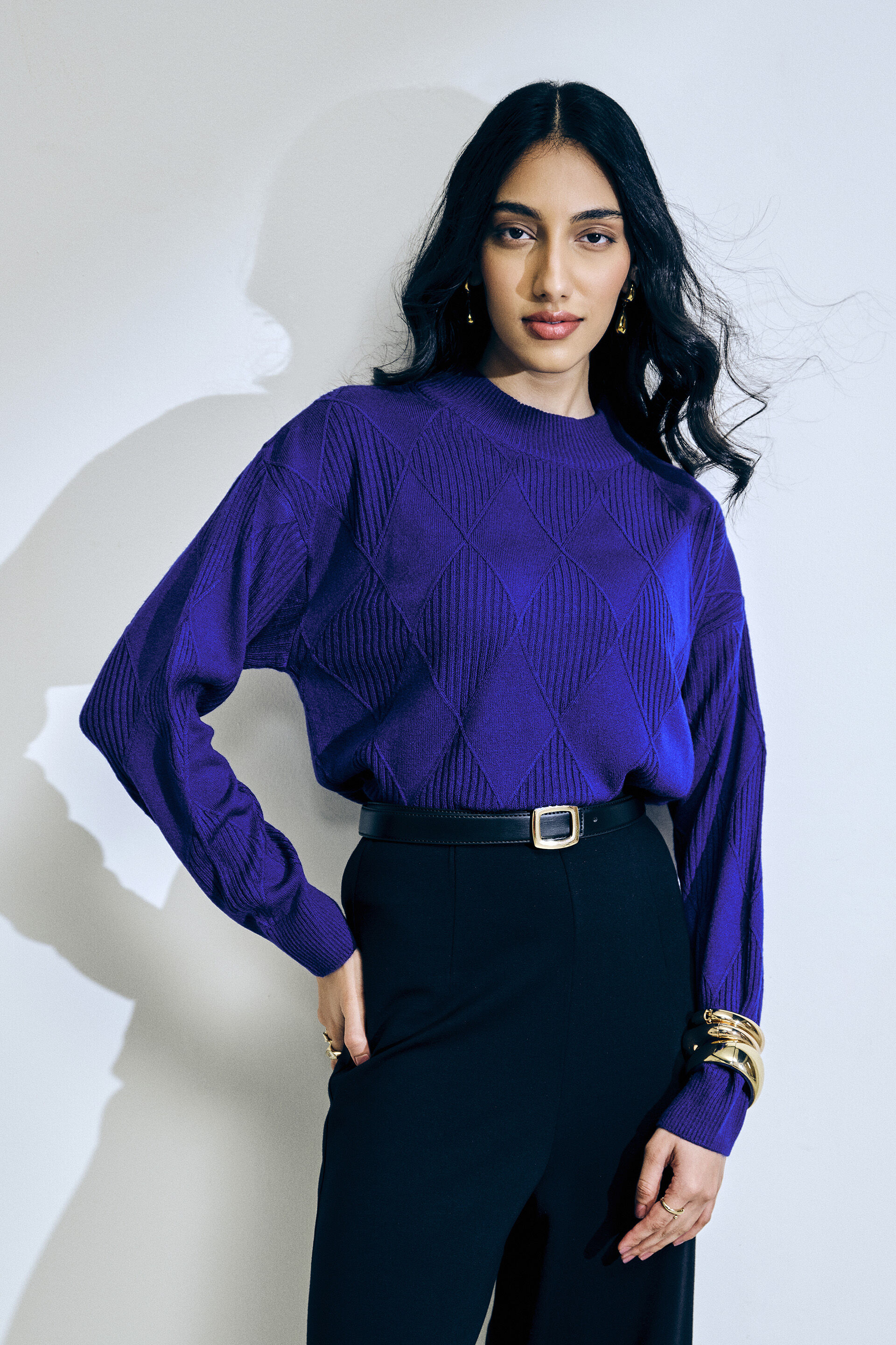 Cobalt Rush Sweater, Blue, image 3