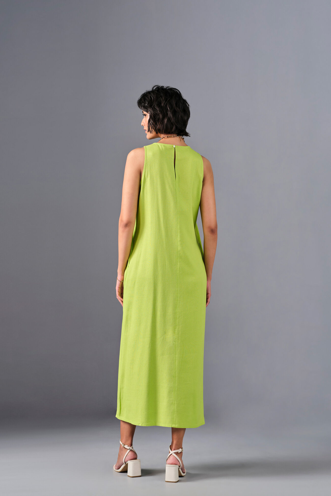 Summer Sway Viscose Blend Tent Dress, Green, image 7