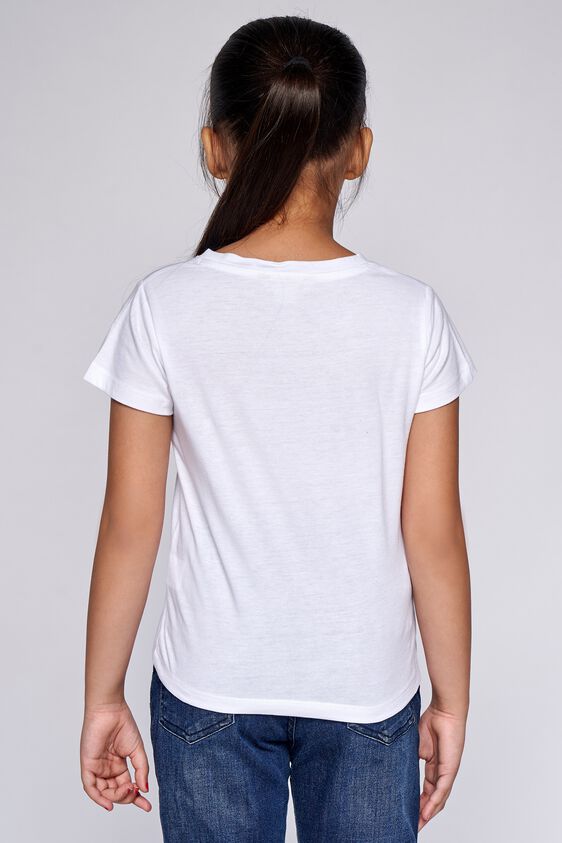 3 - White Floral Straight Top, image 3