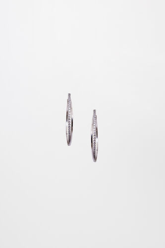 Silver Brass Earring, , image 2