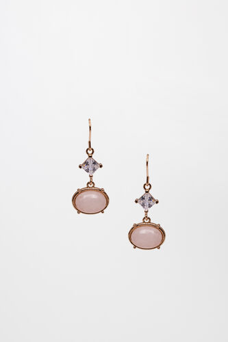 Peach Drop Earrings, , image 1