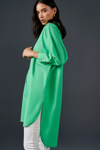 Clover Lover Cotton Tunic, Green, image 4