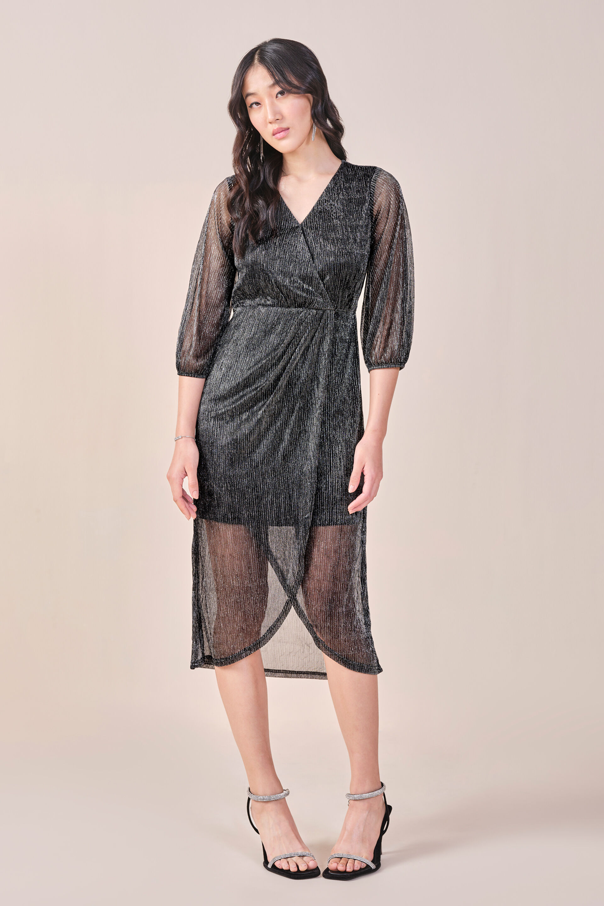 Shine On Dress, Black, image 2