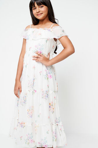 White Dreamy Maxi Gown, White, image 2
