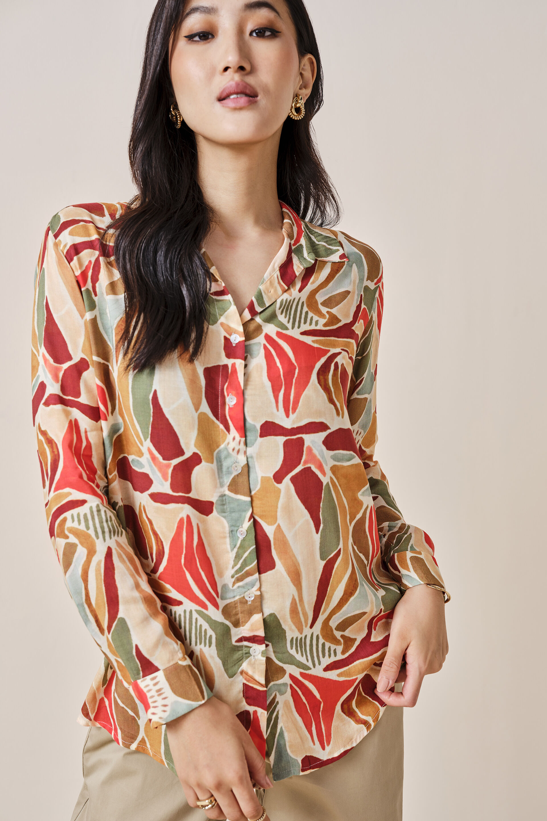 Priscilla Modal Shirt, Yellow, image 5