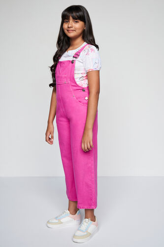 Pink Truffle Solid Dungaree, Pink, image 2