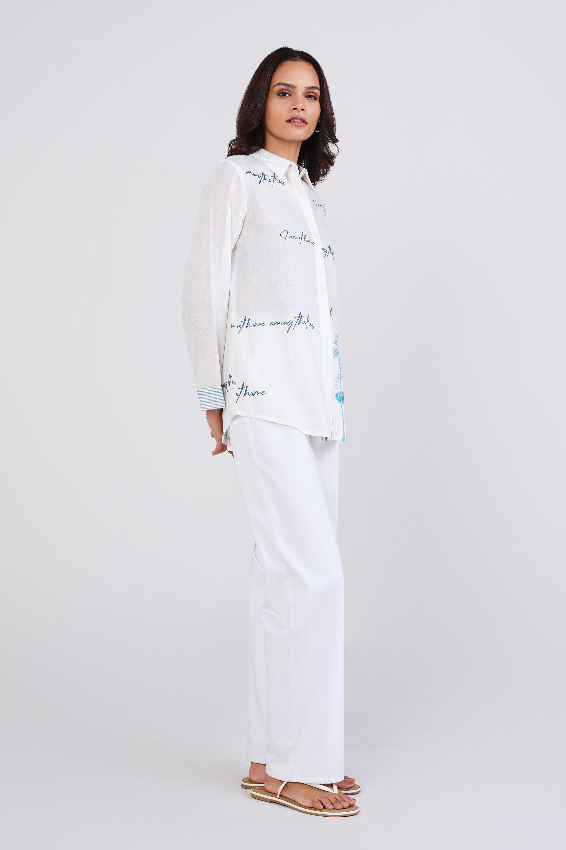 Fleur Shirt, Off White, image 3