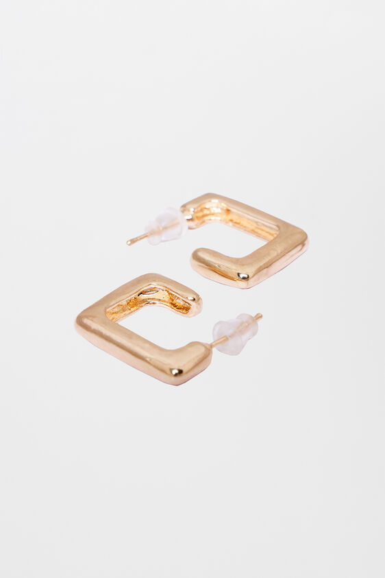 Gold Brass Earring, , image 2