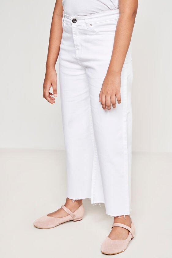 White Solid Straight Bottom, White, image 2