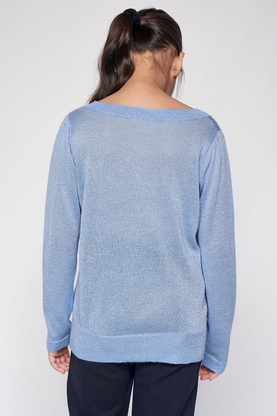 4 - Powder Blue Solid Straight Top, image 4