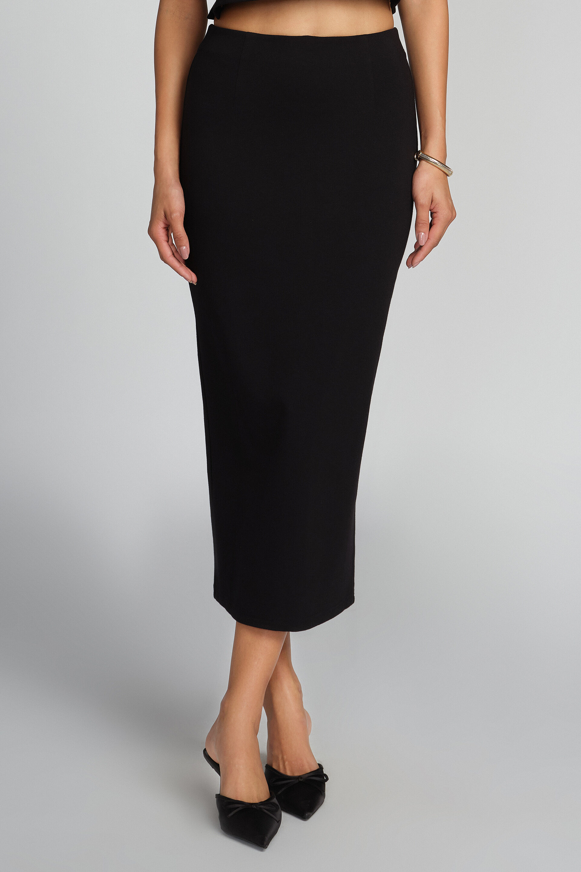Sarina Pencil Skirt, Black, image 1