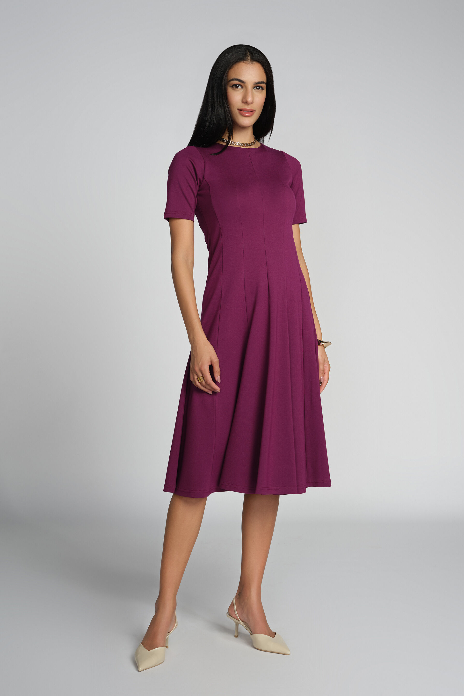 Lydia Dress, Purple, image 2