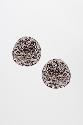Silver Brass Earring, , image 1
