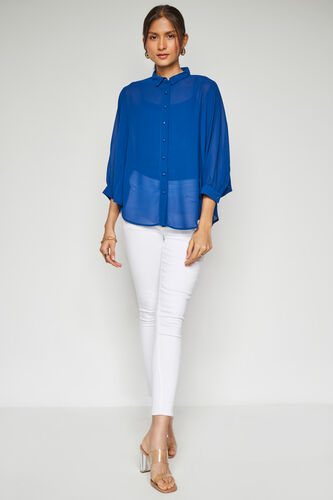 Sheer Bliss Top, Blue, image 2