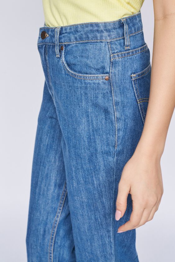 5 - Blue Solid Straight Bottom, image 5