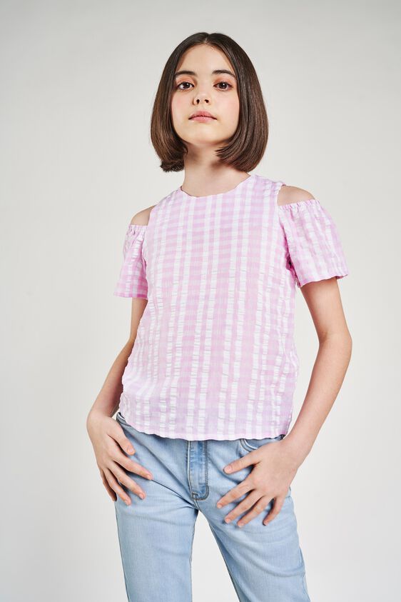 3 - Pink Checked A-Line Top, image 3