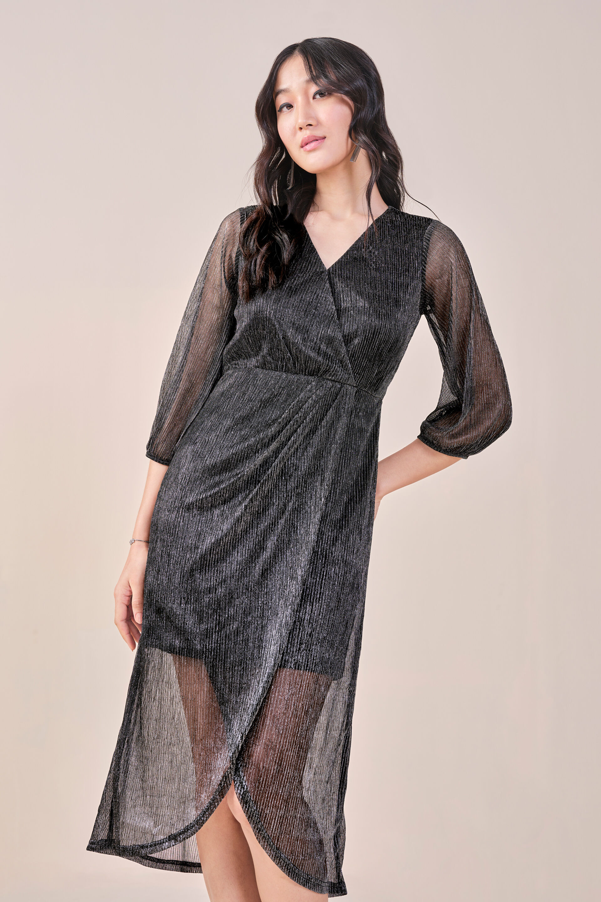 Shine On Dress, Black, image 5