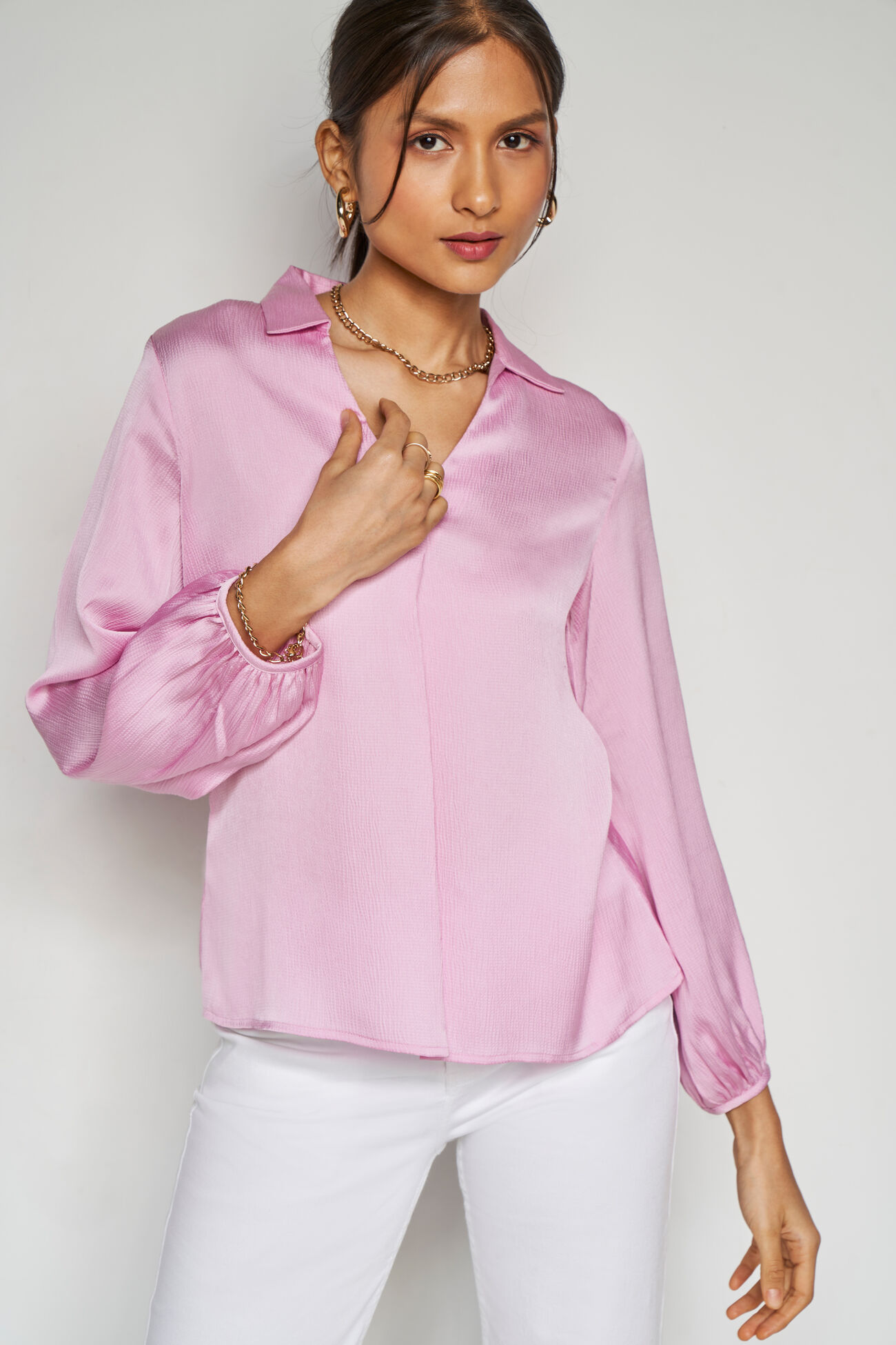 Sloane Solid Top, Pink, image 4