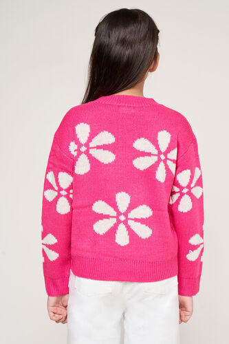 Pink Floral Straight Top, Pink, image 6