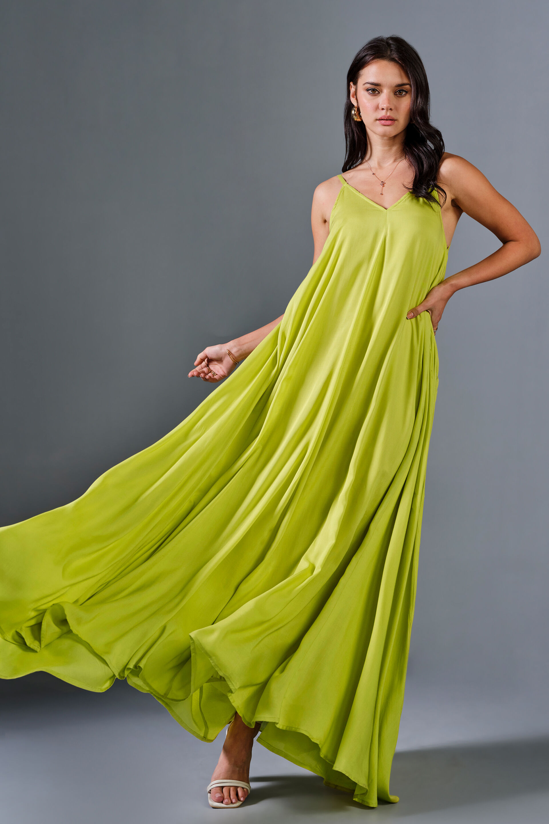 Buy our Clover Dream Modal Maxi Dress online from ANDIndia SC S24AJ111MXMDL