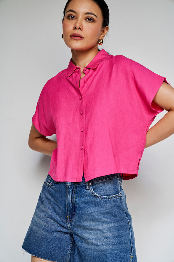 Flamingo Crop Top, Pink, image 4