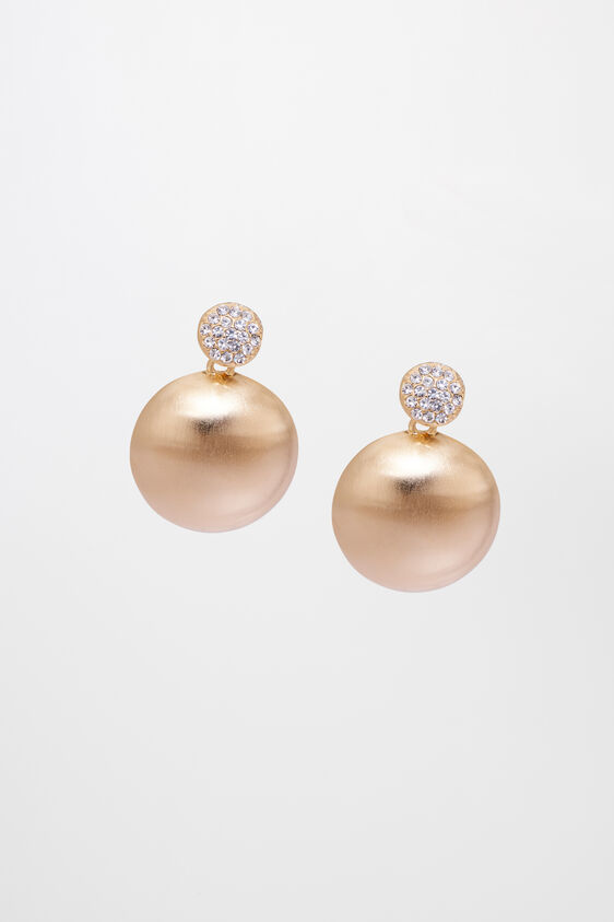 Gold Brass Earring, , image 1
