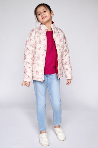 2 - Cream Floral Straight Jacket, image 2