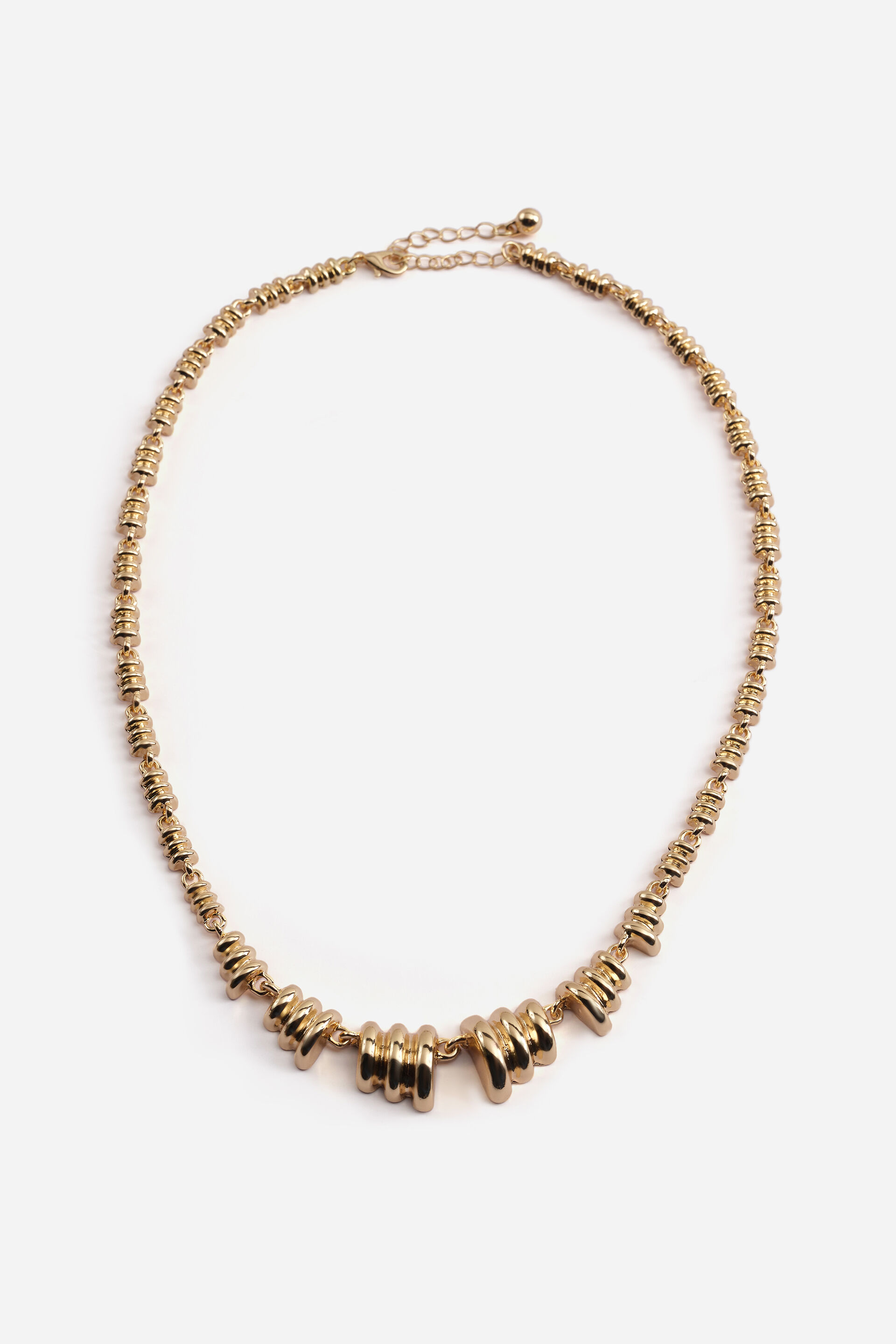 Patterned Gold Necklace
