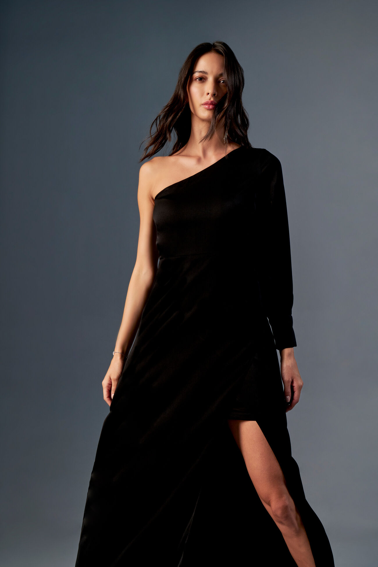 Inked Statement Gown, Black, image 4