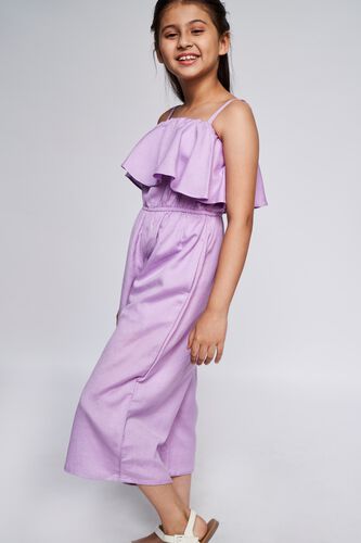 5 - Lilac Solid Straight Jumpsuit, image 5