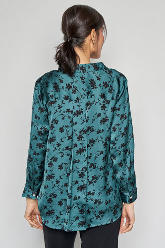 Floral Gypsy Top, Green, image 5
