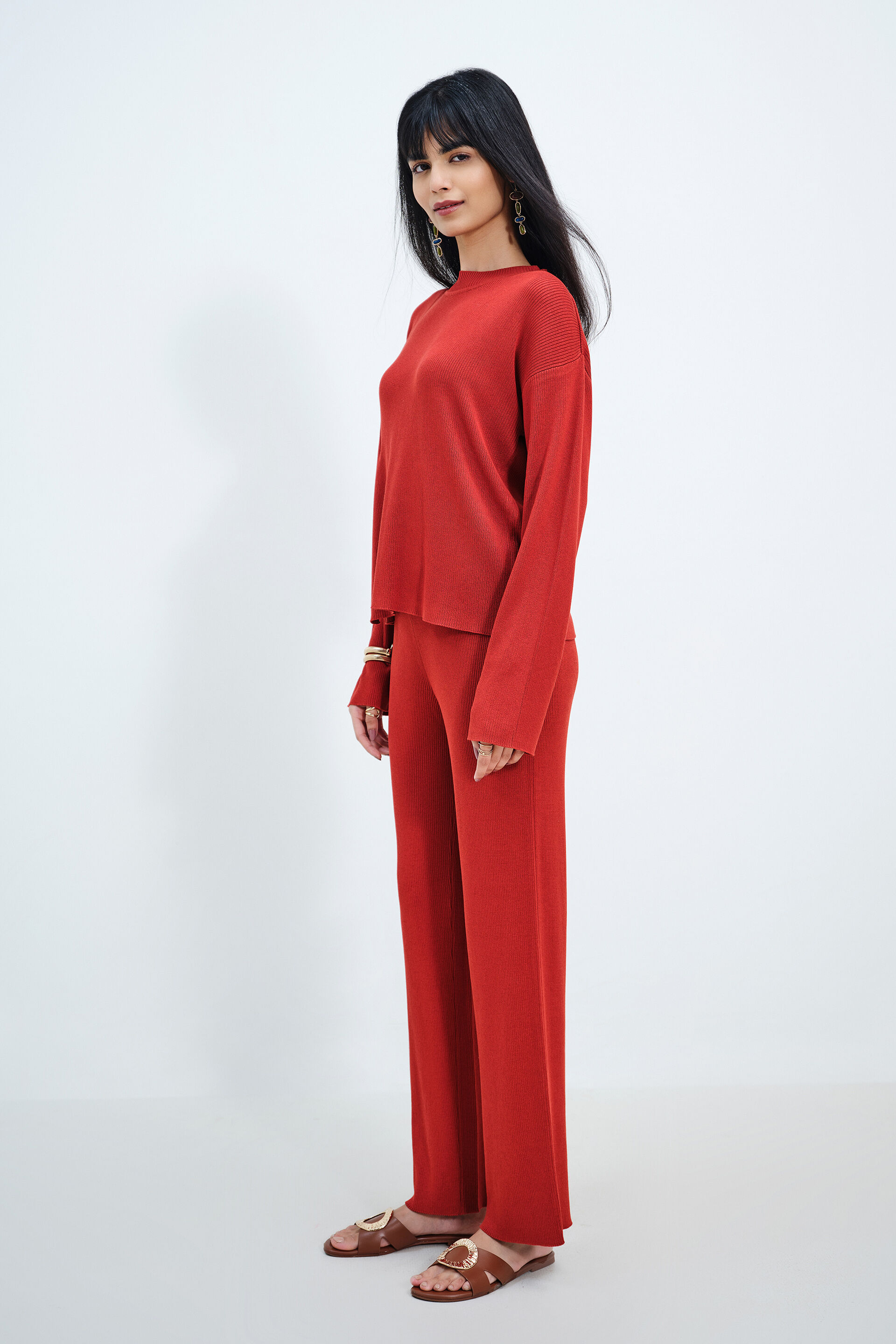 Rust Drift Co-ord Set, Rust, image 2