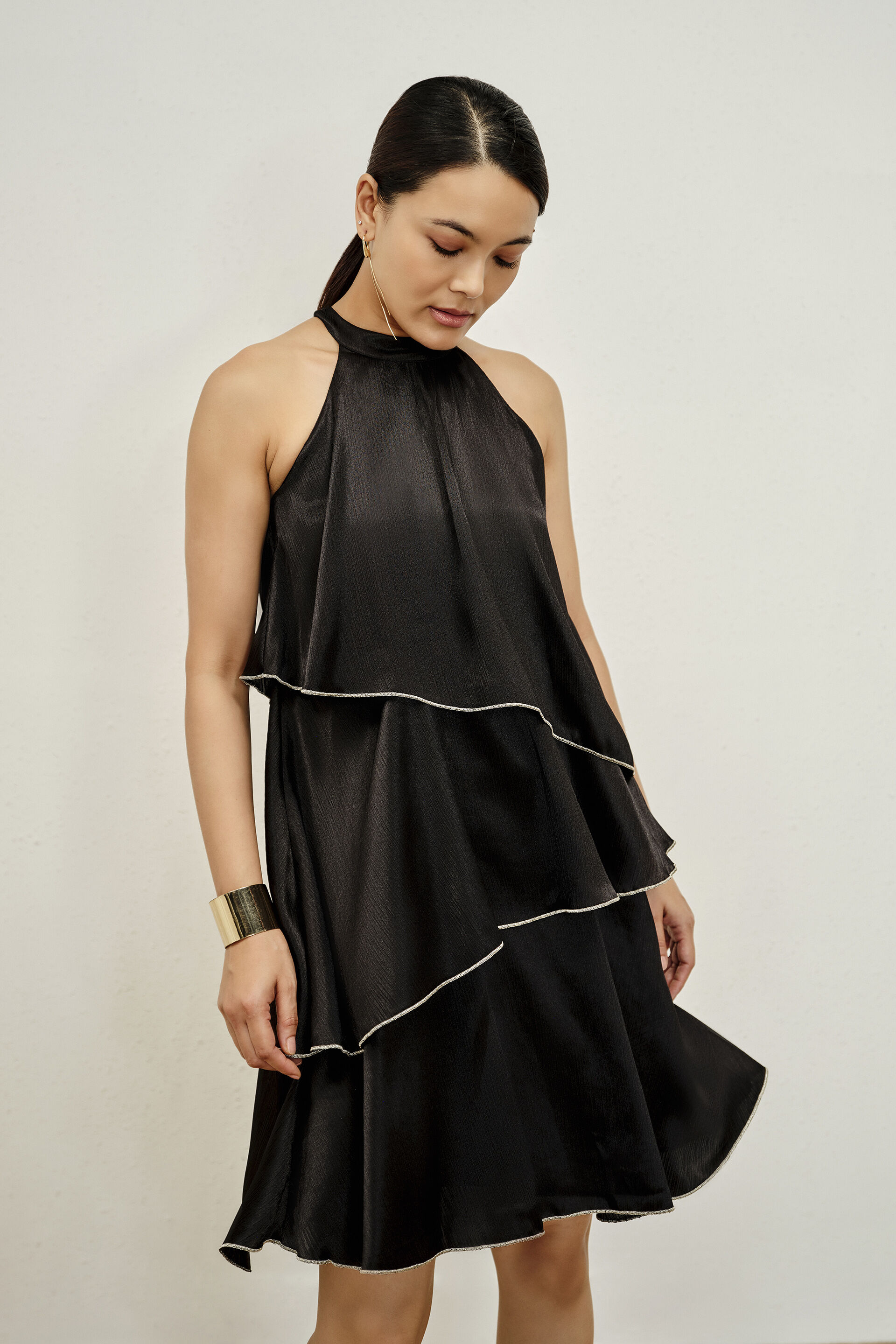 Buy Oryna Black Dress Online for Women from AND India S26V268DRCHN_BLACK