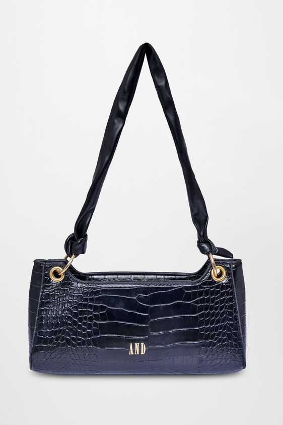 Black Polyurethane Ladies Purse L, , image 1