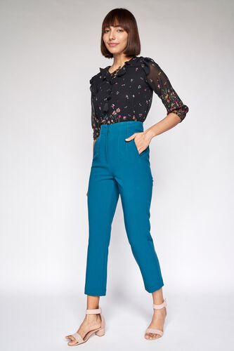 4 - Black Floral A-Line Top, image 4