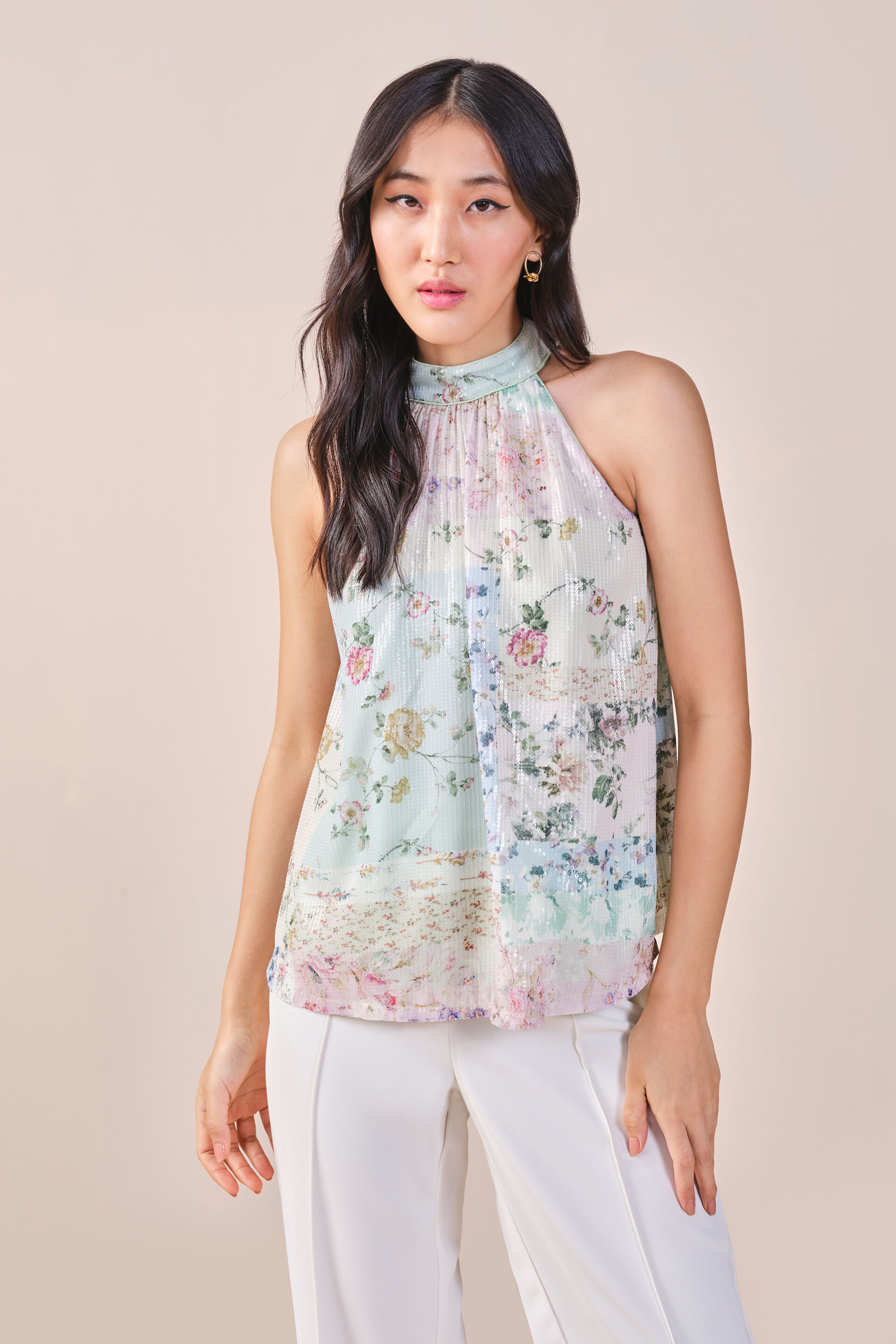 Magnolia Flared Top, Multi Color, image 1