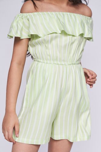 5 - Sage Green Stripes Flared Jumpsuit, image 5